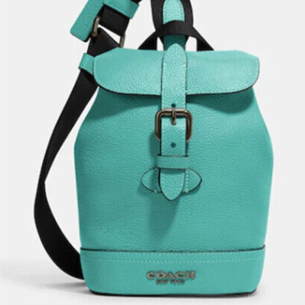 Coach Hudson in Teal, Small Backpack/ Sling Bag